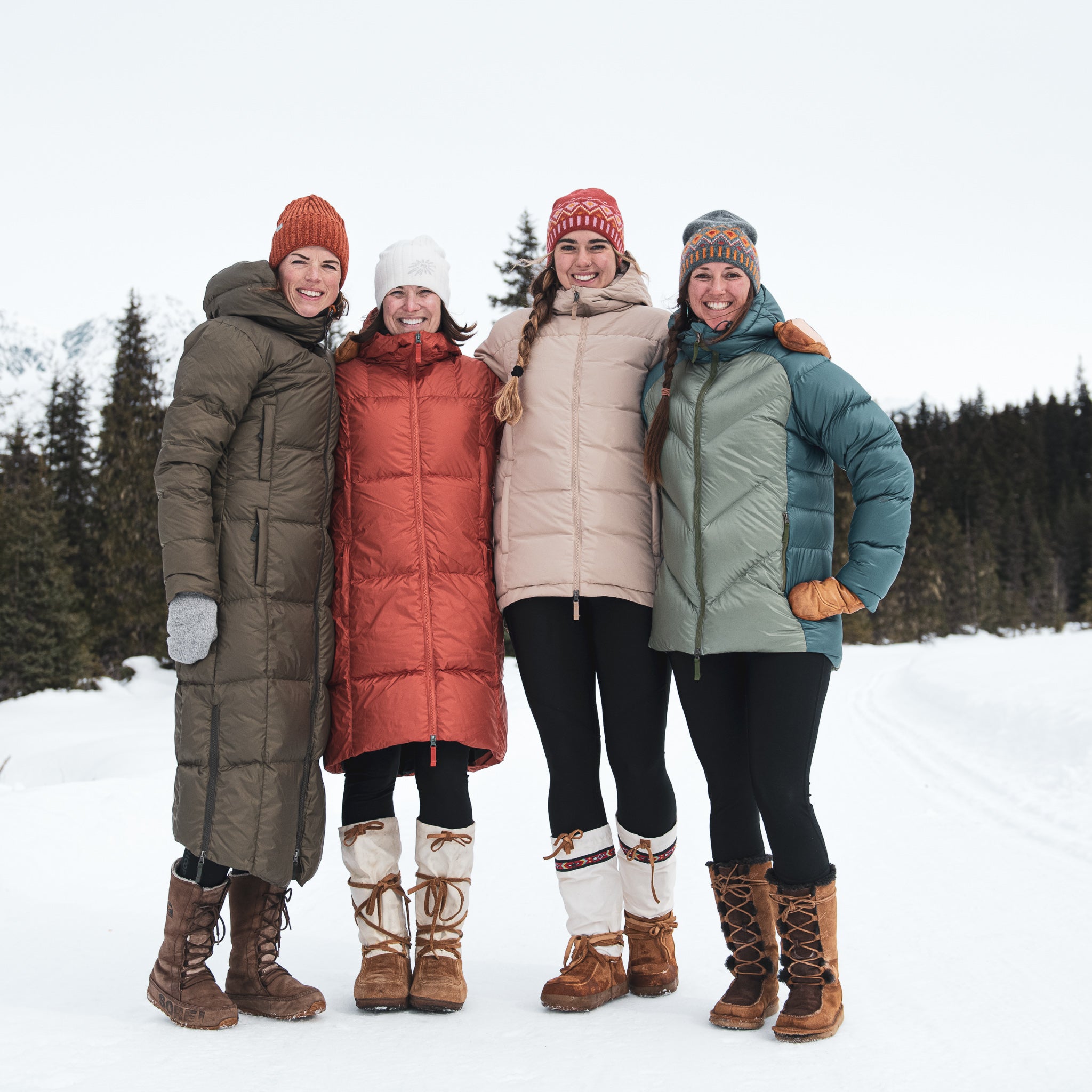 Anne Marit is 5'7" and measures 35/27/36. She is wearing a small.