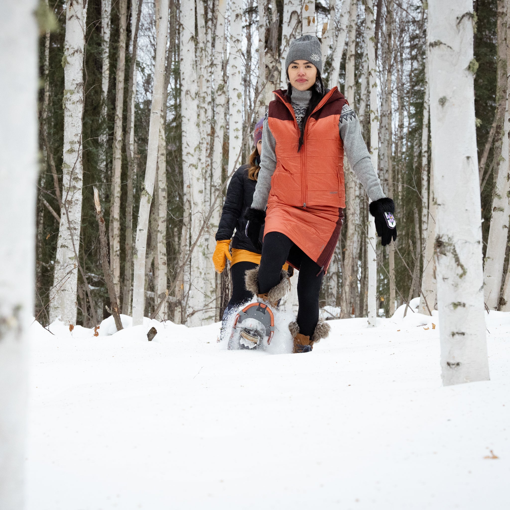 Elaina is 5’7” and measures 35/31/37. She is wearing a medium.