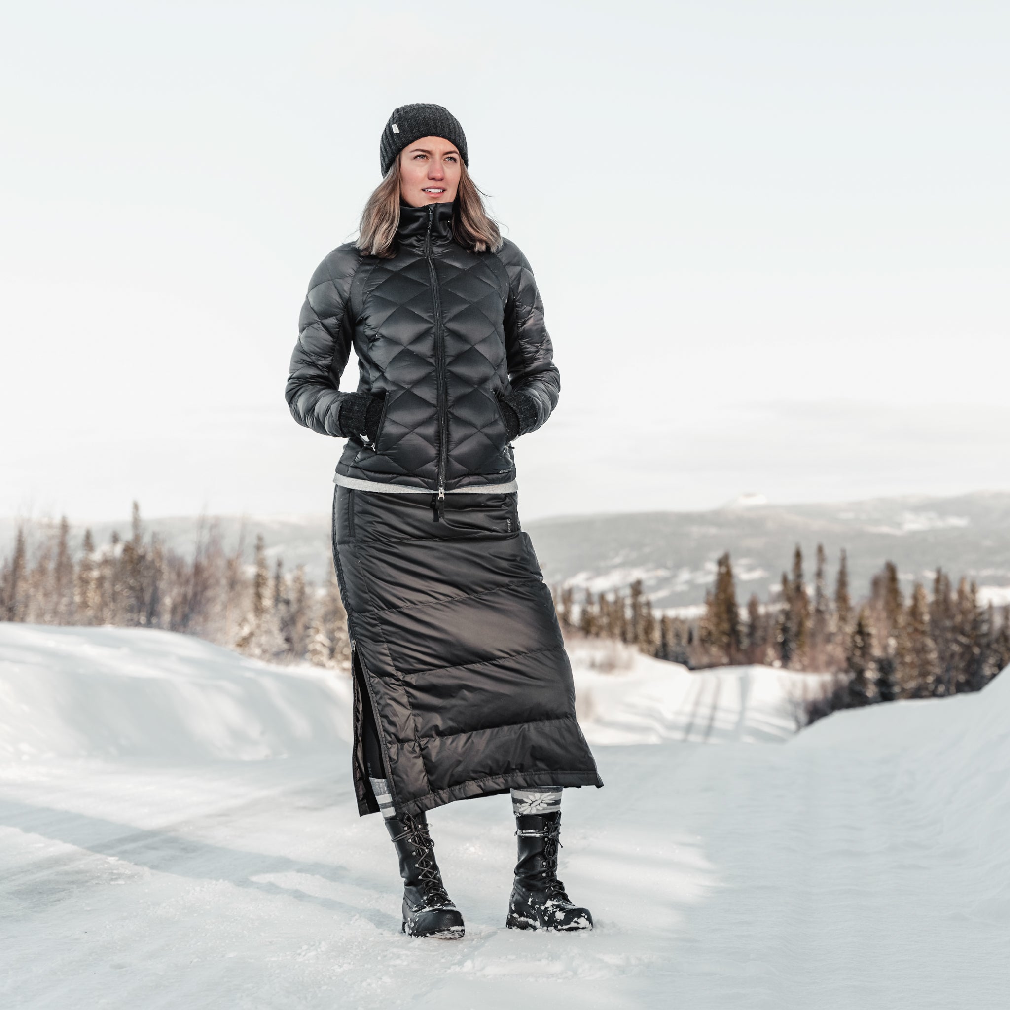 How to keep your skirt down on windy days