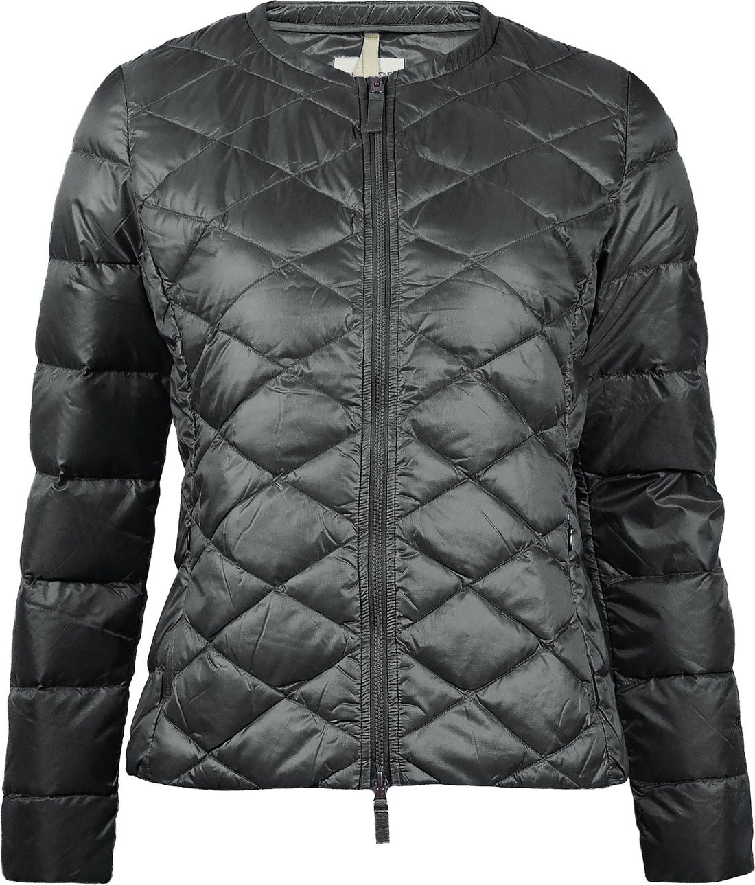 skhoop quilted jacinda down sweater in black