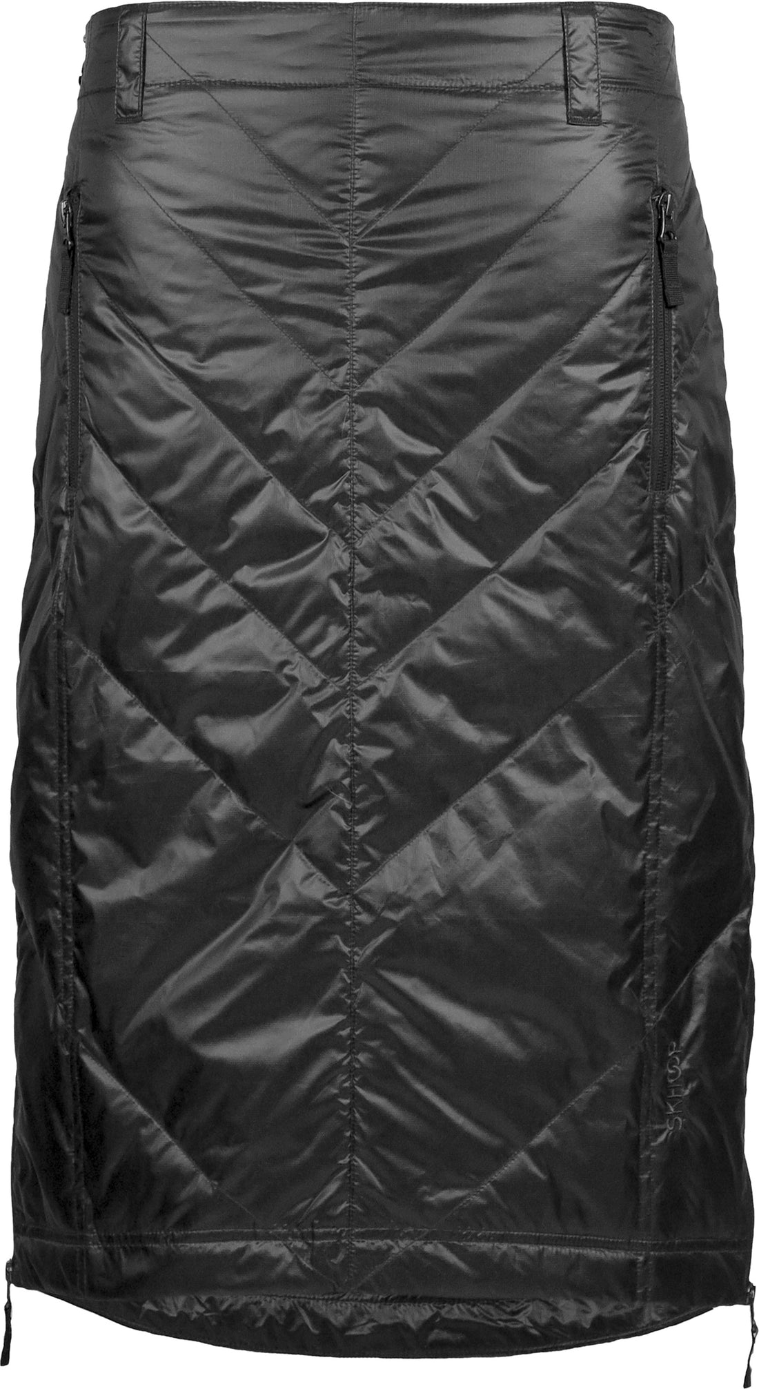 skhoop mary mid down skirt in black