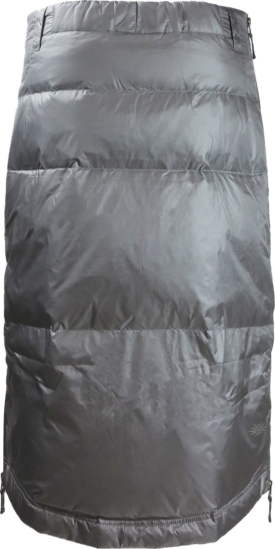 skhoop mary mid down skirt in graphite, black