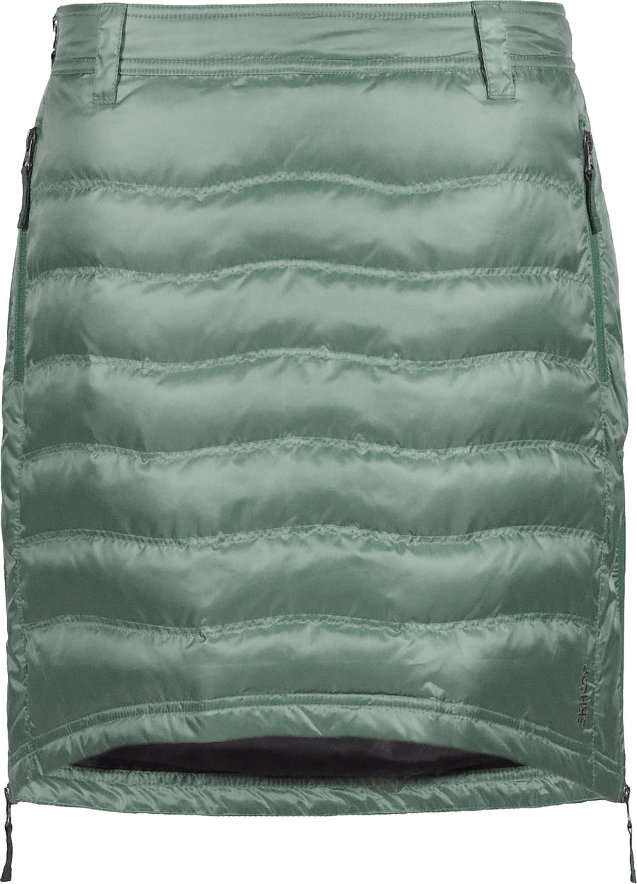 skhoop short down skirt in frost green