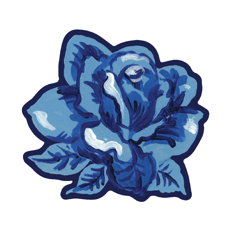 NoSo Blue Rose Patch