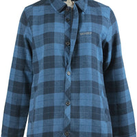 blue insulted flannel shirt