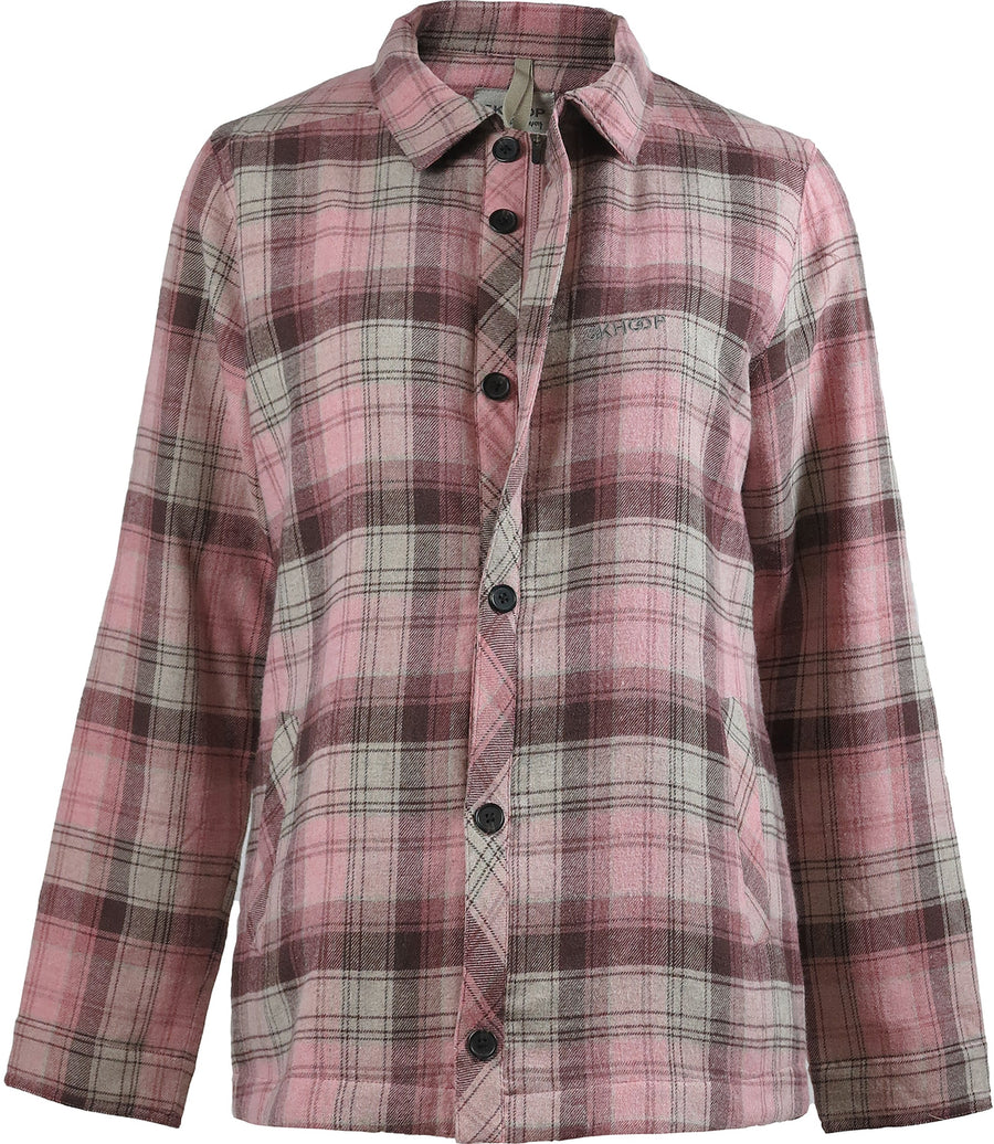 pink insulted flannel shirt 